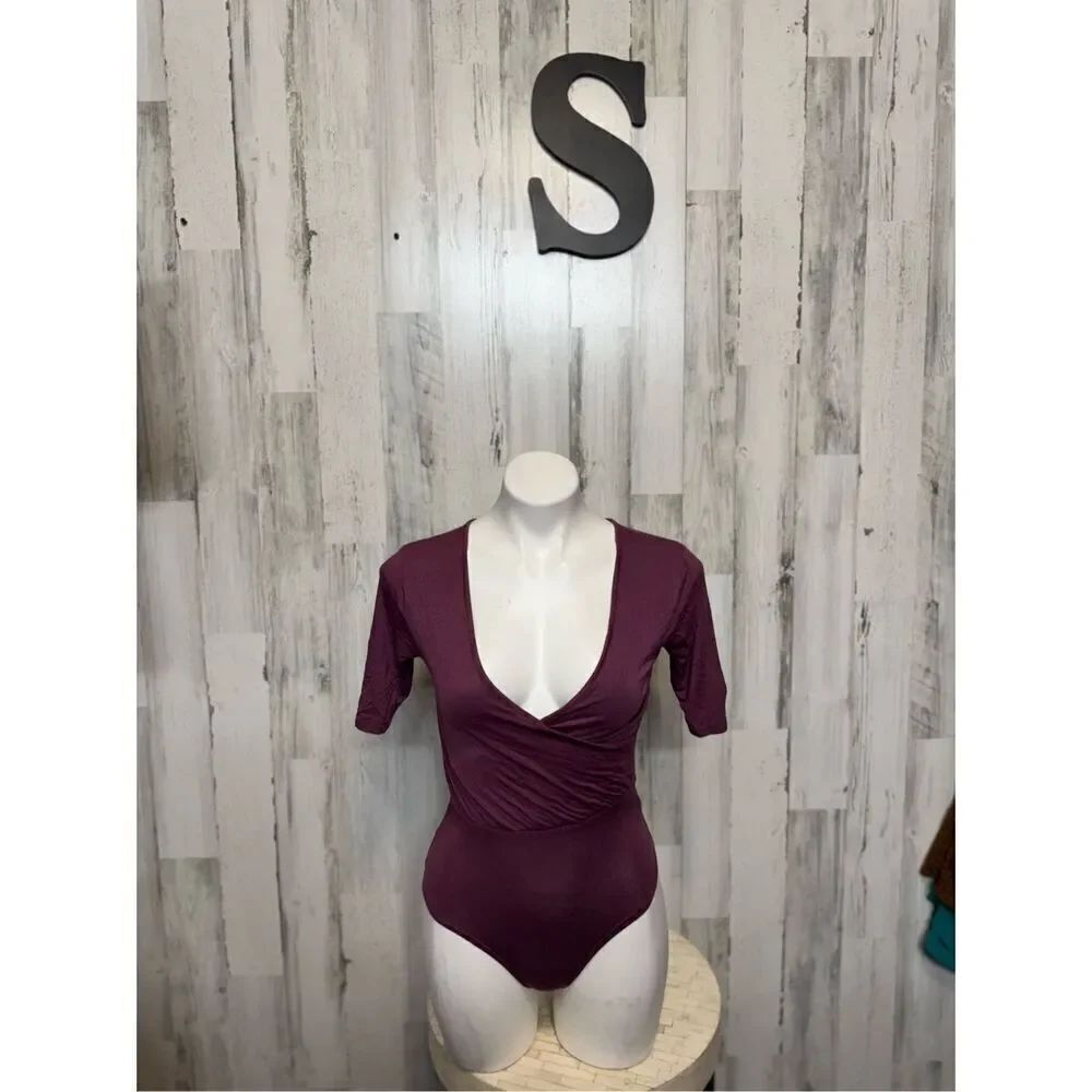 Urban heritage purple bodysuit